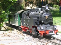 99 6001 mit Personenzug