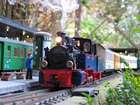 Nicki S mit Personenzug