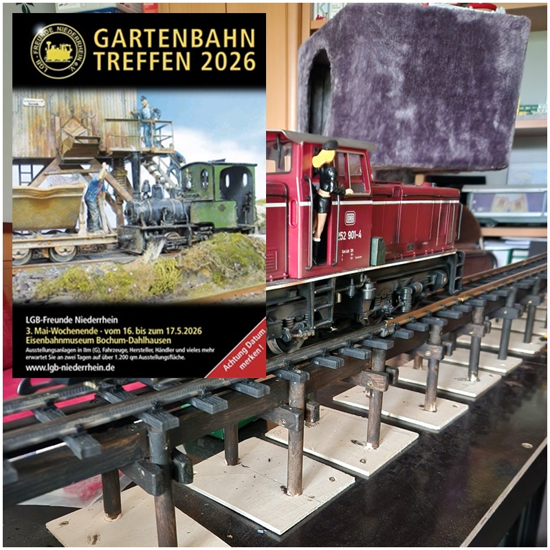 Vorbereitung Gartenbahntreffen